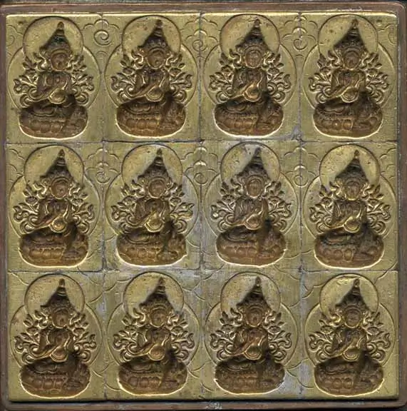 Зеленая Тара - штамп, бодхисаттва сострадания и защиты