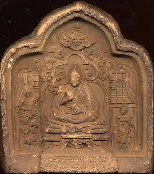 Глиняное изображение (Цаца) тибетского ламы