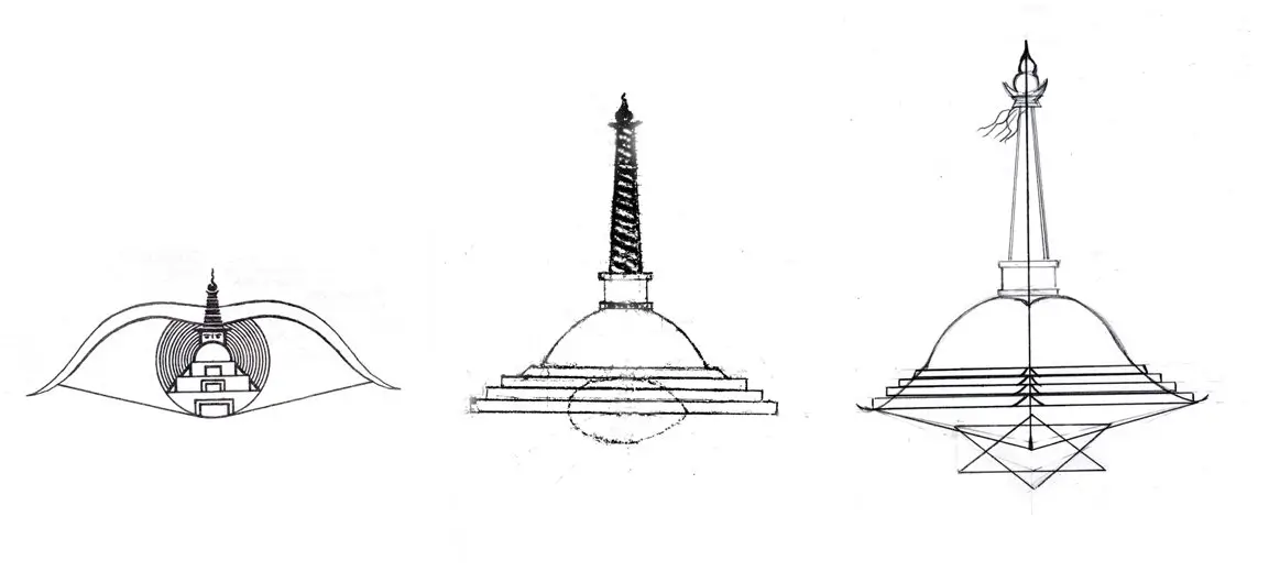 Три символа ступы